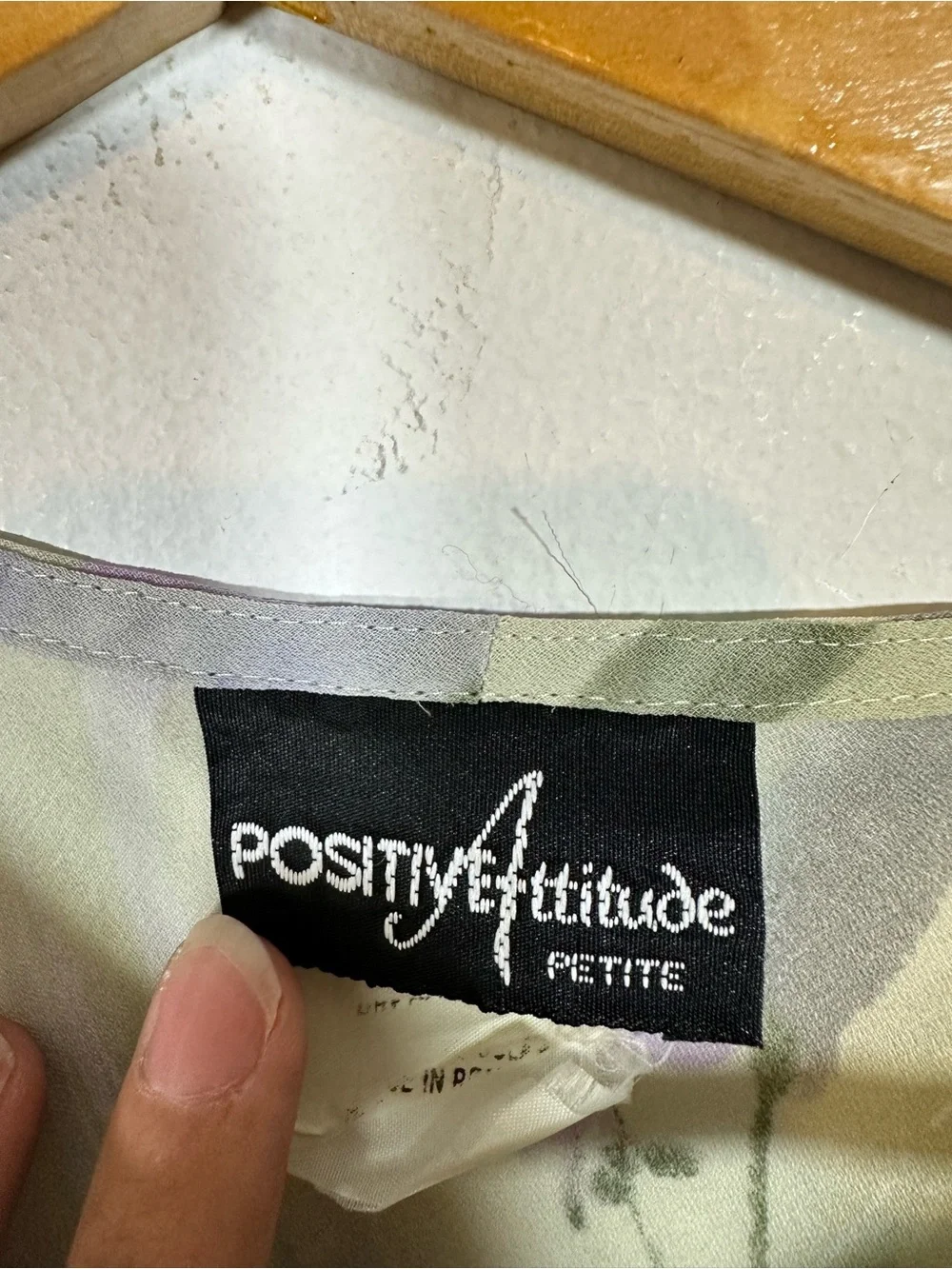 Vintage Positive Attitude Floral Chiffon 2pc Skirt Set Size 8 Wedding Guest